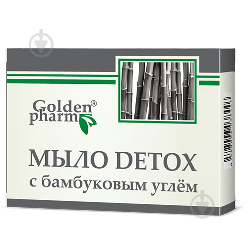 Мило Голден-Фарм DETOX з бамбуковим вугіллям 80 г - фото 1