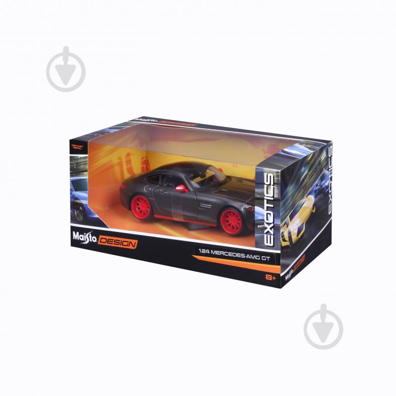 Автомодель Maisto 1:24 Mercedes AMG GT Тюнінг 32505 met. grey - фото 7