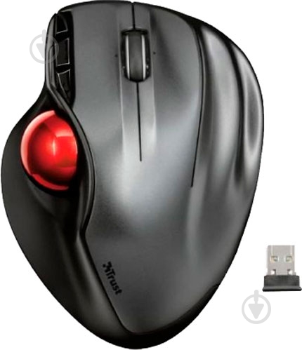 Мышь Trust Sferia Wirless Trackball black (23121) - фото 1