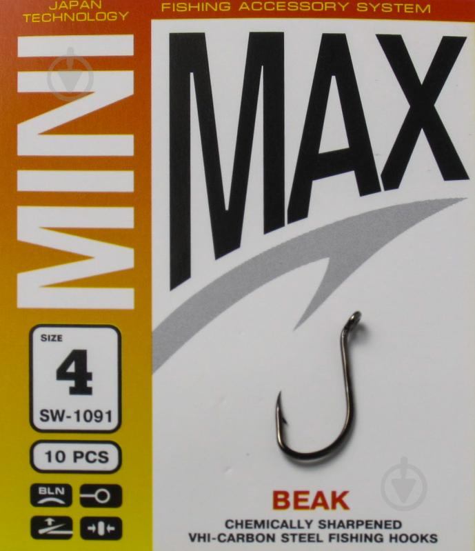 Крючок MiniMax Beak №4 10 шт. SW1091-4 - фото 1 Крючок MiniMax Beak №4 10 шт. SW1091-4 - фото 1