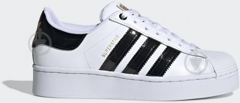 Кросівки жіночі демісезонні Adidas SUPERSTAR BOLD W FV3336 р.38 2/3 білі - фото 1