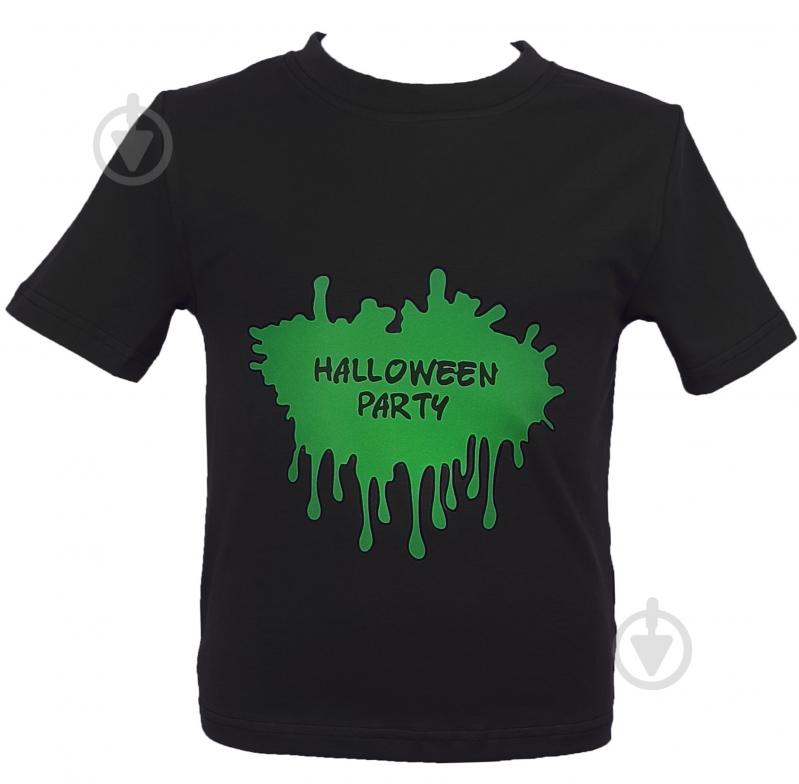 Футболка для девочек/для мальчиков WP Merchandise Halloween Клякса р.116–122 черный 22122 - фото 1