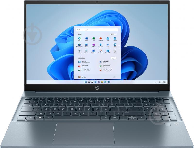 Ноутбук HP Pavilion 15-eh1132ua 15,6" (9H8M9EA) fog blue - фото 1