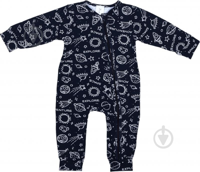 Комбинезон для мальчика Bambinelli Космос р.92 темно-синий 0302 - фото 1 Комбинезон для мальчика Bambinelli Космос р.92 темно-синий 0302 - фото 1