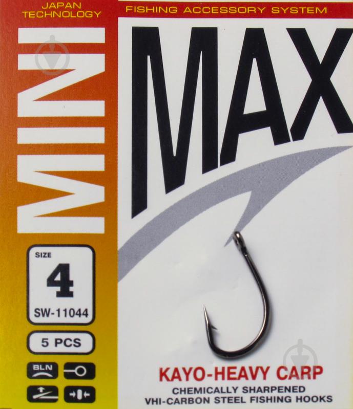 Гачок MiniMax Kayo-Heavy Carp №4 5 шт. SW11044-4 - фото 1