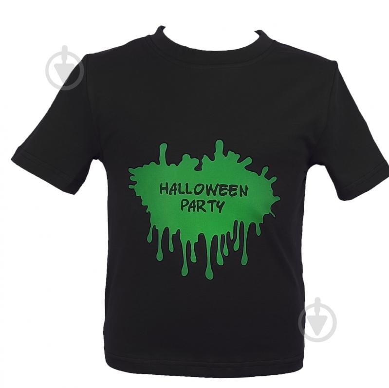 Футболка для дівчаток/для хлопчиків WP Merchandise Halloween Ляпка р.164–170 чорний 22170 - фото 1