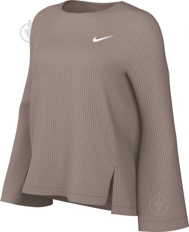 Футболка Nike W NSW RIB JRSY LS TOP DV7866-272 р.XL бежевый - фото 6