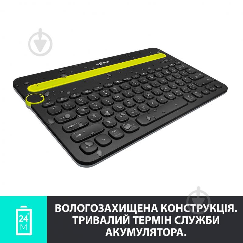 Клавиатура Logitech Multi-Device Keyboard K480 (L920-006368) black - фото 3 Клавиатура Logitech Multi-Device Keyboard K480 (L920-006368) black - фото 3