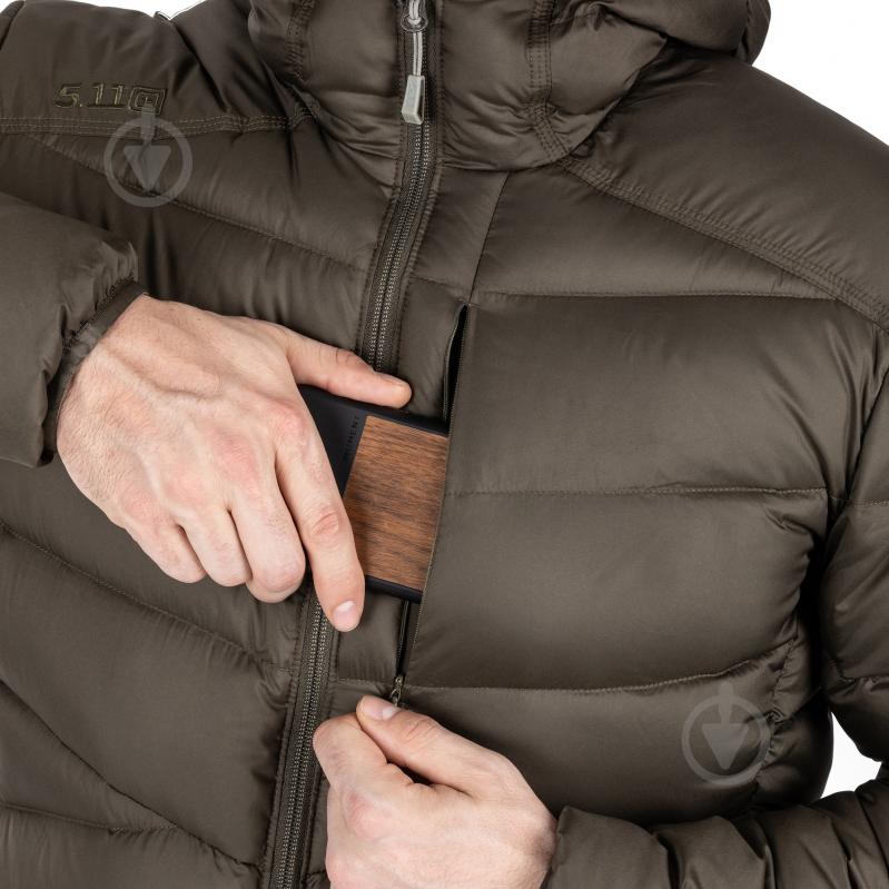 Куртка мужская зимняя 5.11 Tactical "ACADIA DOWN JACKET" 48364-186 р.XL зеленая - фото 8