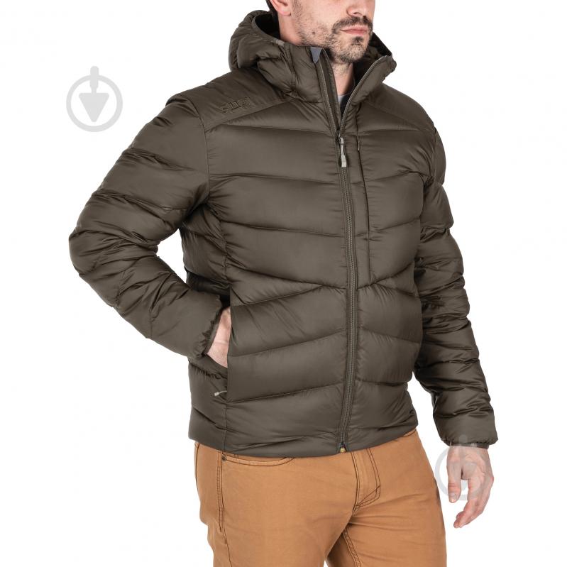 Куртка мужская зимняя 5.11 Tactical "ACADIA DOWN JACKET" 48364-186 р.XL зеленая - фото 3