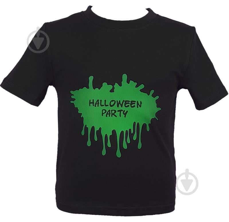 Футболка для девочек/для мальчиков WP Merchandise Halloween Клякса р.152-158 черный 22158 - фото 1