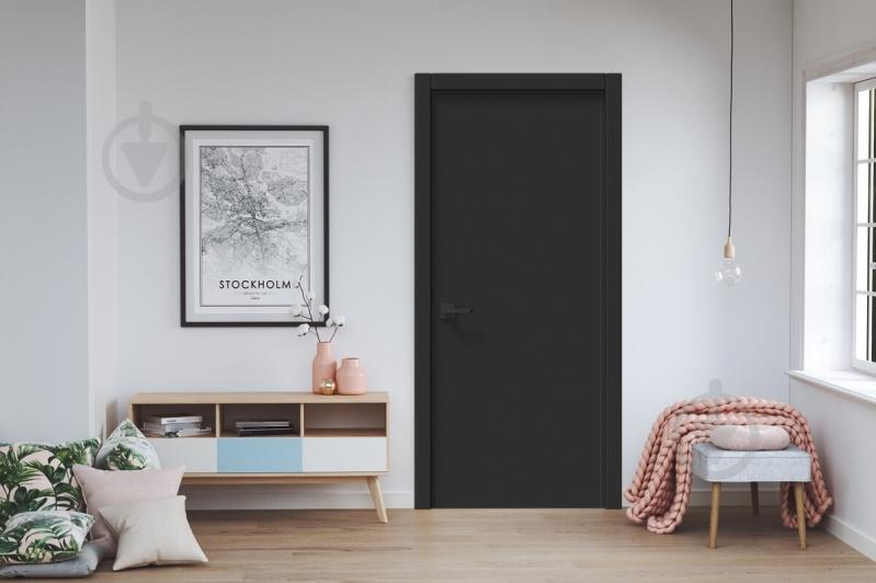 Дверное полотно IN WOOD ET-01 ПГ 800 мм черная корка - фото 2 Дверное полотно IN WOOD ET-01 ПГ 800 мм черная корка - фото 2