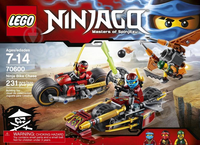 Конструктор LEGO Ninjago Погоня на мотоциклах 70600 - фото 8