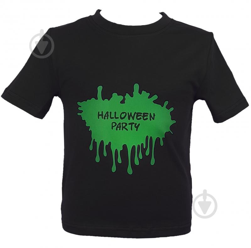 Футболка для дівчаток/для хлопчиків WP Merchandise Halloween Ляпка р.140–146 чорний 22146 - фото 1