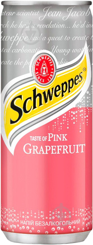 Безалкогольний напій Schweppes Грейпфрут 0,33 л (5449000229557) - фото 1