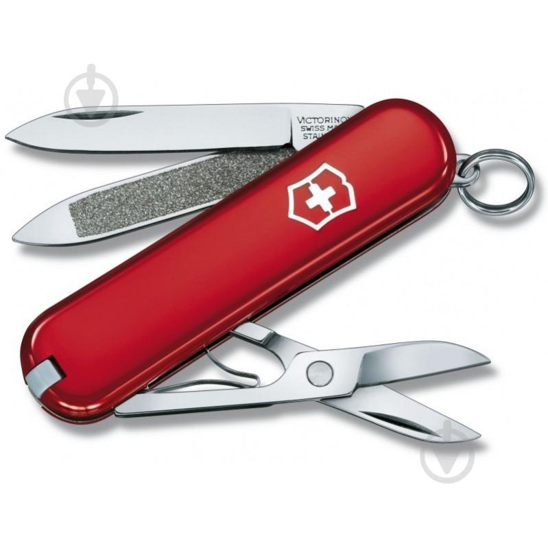 Ніж швейцарський Victorinox Classic red 0.6203 - фото 1 Ніж швейцарський Victorinox Classic red 0.6203 - фото 1