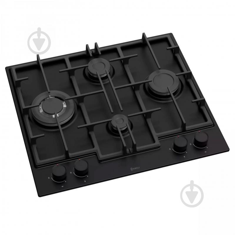 Варочная поверхность газовая Perfelli PERLA MW60C NERO - фото 1