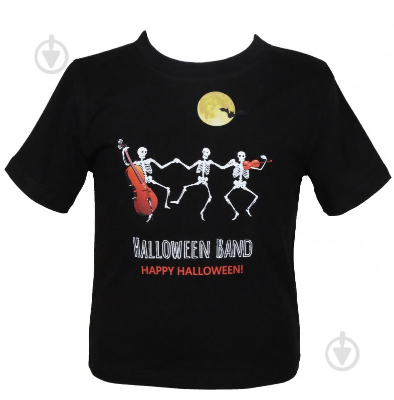 Футболка для девочек/для мальчиков WP Merchandise Halloween Скелеты р.140–146 черный 22146 - фото 1