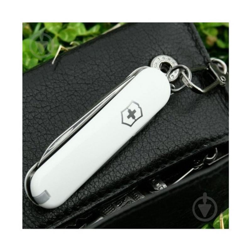 Нож швейцарский Victorinox Сlassic-SD белый 0.6223.7 - фото 4