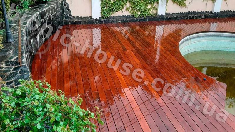 Олія тунгова Bionic House для терас Terrace Tung Oil горіх 1 л - фото 3