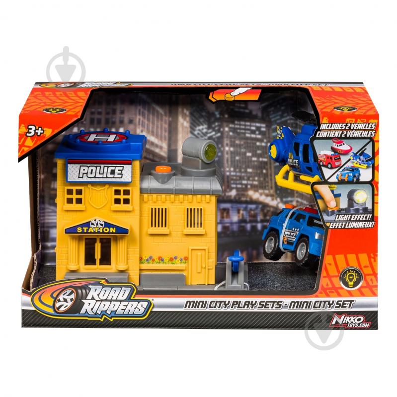 Игрушечный набор Road Rippers Mini City Playsets Police Depot 20551 - фото 1