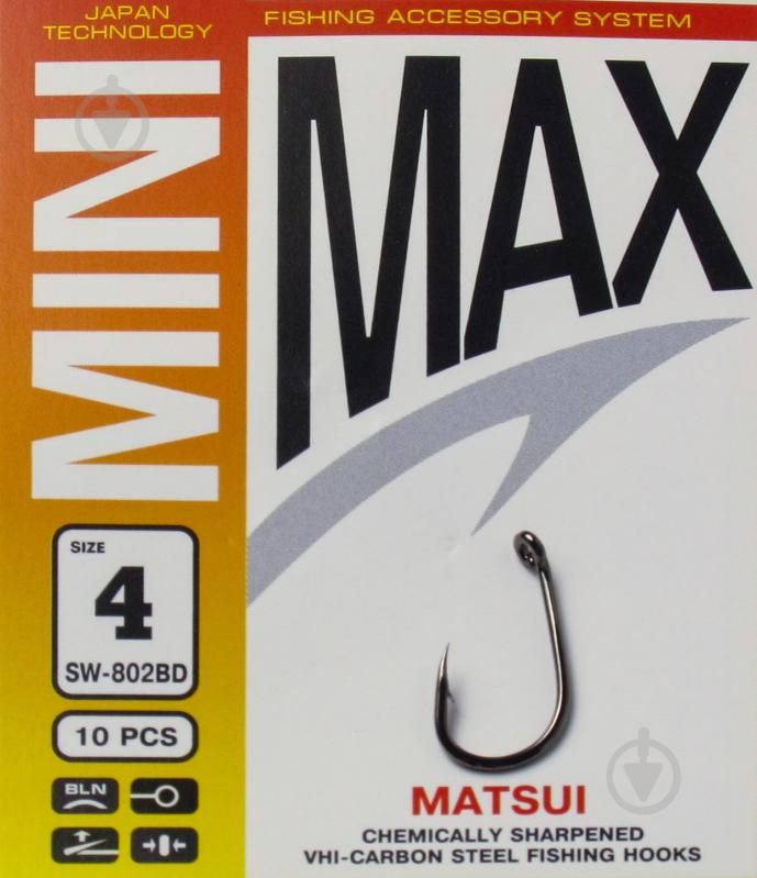 Крючок MiniMax MATSUI №4 10 шт. SW802BD-4 - фото 1