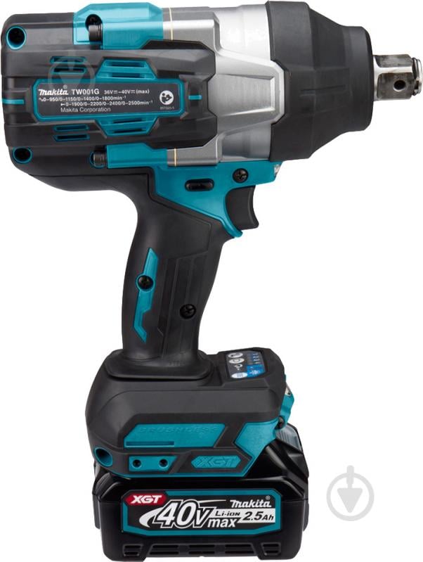 Гайковерт ударний акумуляторний Makita 40V XGT TW001GD201 - фото 4