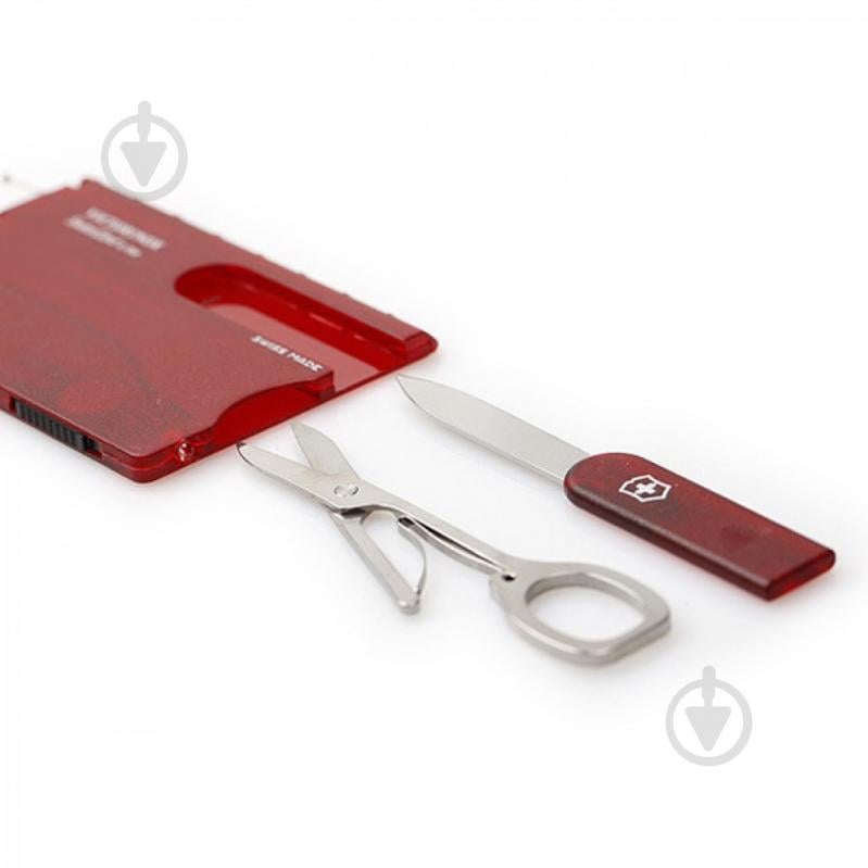 Мультитул Victorinox SwissCard Lite, червоний 0.7300.T - фото 3