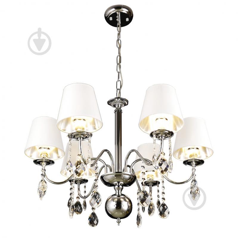 Люстра підвісна Victoria Lighting 6x40 Вт E14 хром Prima/SP6 chrome - фото 1