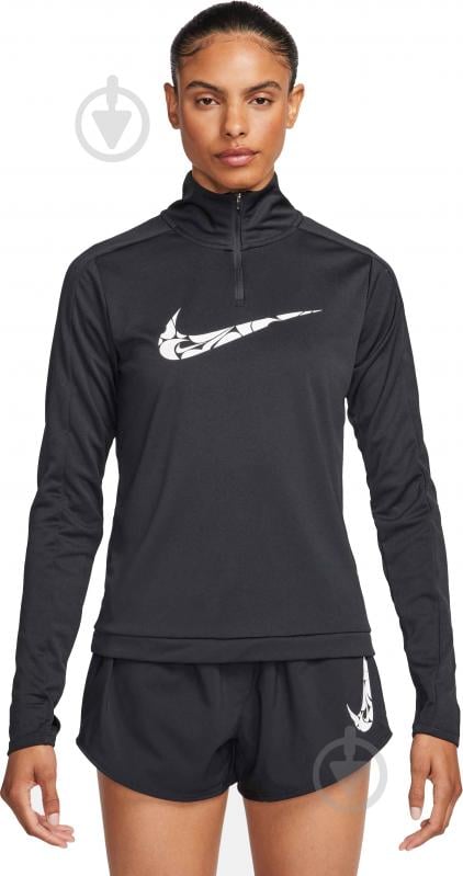 Джемпер Nike W NK SWSH HBR DF HZ MID FN2636-010 р.M чорний - фото 1