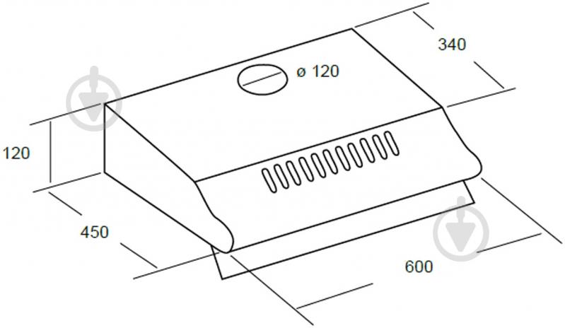 Витяжка Cata P 3060 BK/C - фото 14