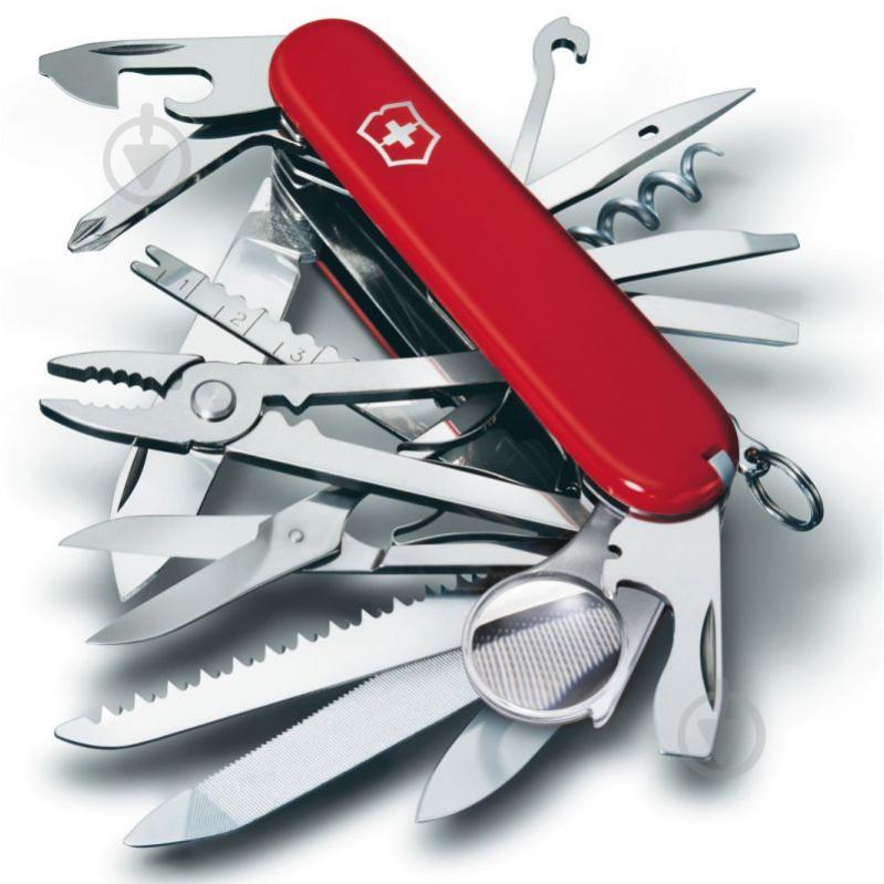 Нож швейцарский Victorinox Swiss Champ красный (33 инстр) 1.6795 - фото 4