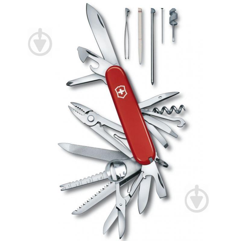 Нож швейцарский Victorinox Swiss Champ красный (33 инстр) 1.6795 - фото 5