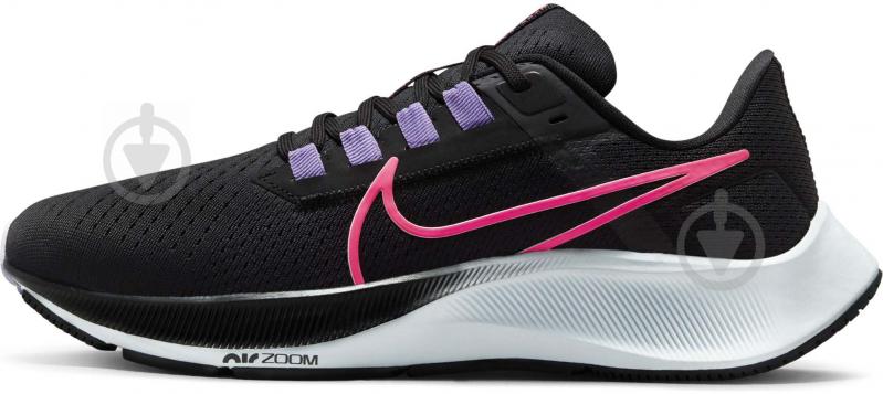 Кросівки жіночі літні Nike AIRZOOM PEGASUS 38 CW7358-003 р.38,5 чорно-рожеві - фото 3