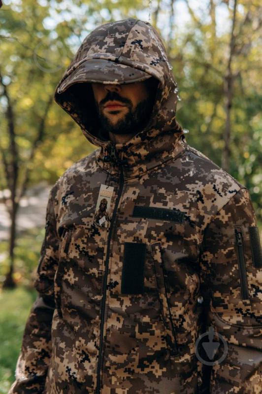 Куртка мужская демисезонная LOGOS-Tac тактическая "Softshell" теплая, 04-07-00-0012 р.XXL пиксель - фото 2