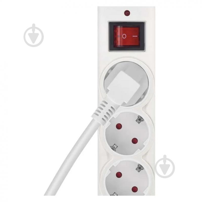 Сетевой фильтр Emos 10 A 2300 Вт с заземлением 6 гн. белый 5 м P54217 - фото 8