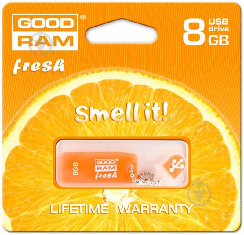 Флеш-пам'ять USB GOODRAM Fresh 8 ГБ USB 2.0 orange (PD8GH2GRFOR9) - фото 3