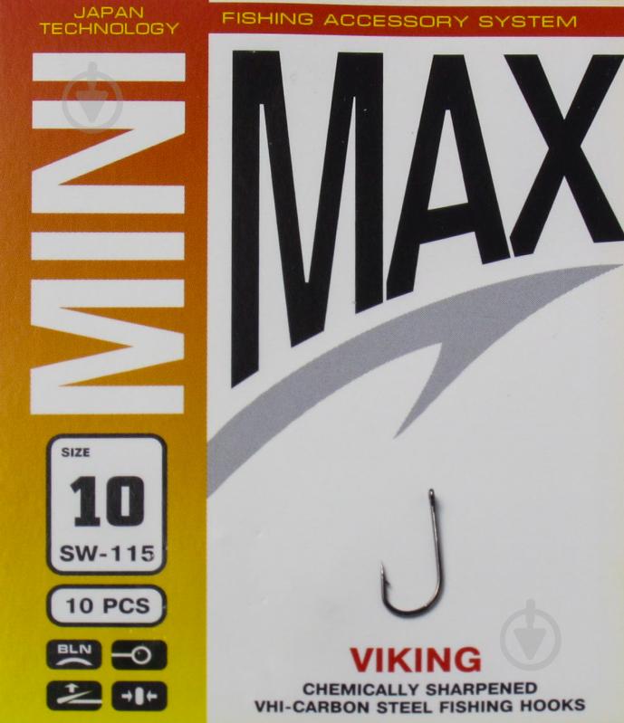 Крючок MiniMax Viking №10 10 шт. SW115-10 - фото 1