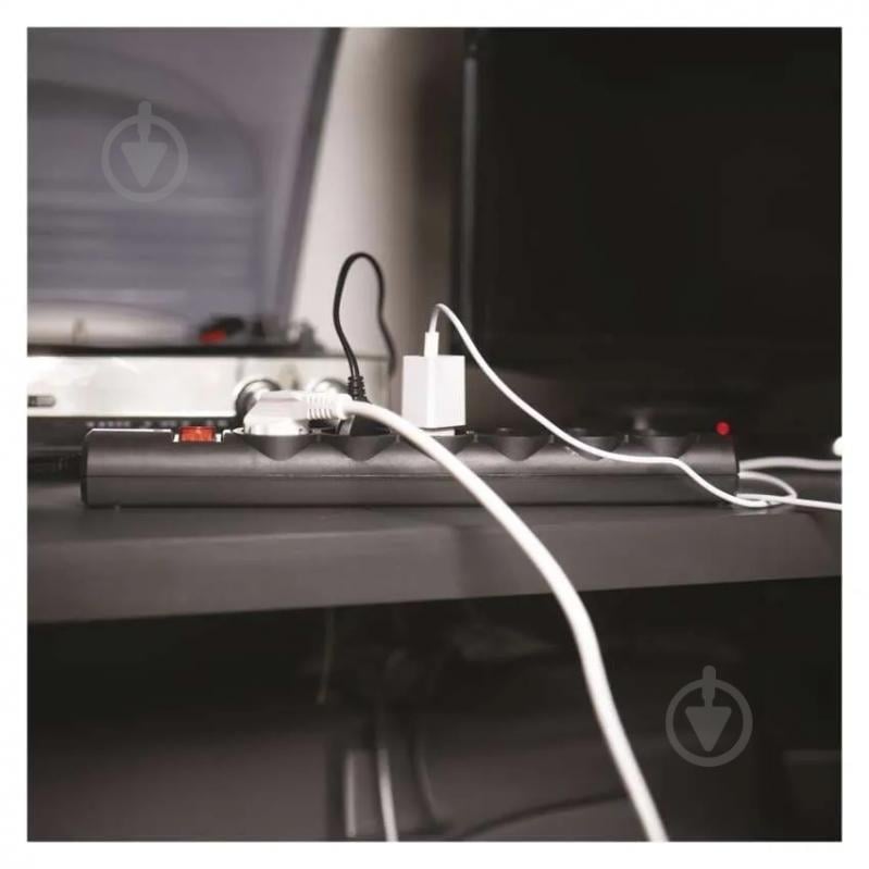 Мережевий фільтр Emos 10 A 2300 Вт із заземленням 6 гн. чорний 3 м P54219 - фото 10 Мережевий фільтр Emos 10 A 2300 Вт із заземленням 6 гн. чорний 3 м P54219 - фото 10