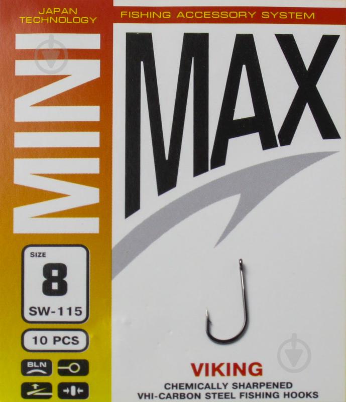 Крючок MiniMax Viking №8 10 шт. SW115-8 - фото 1