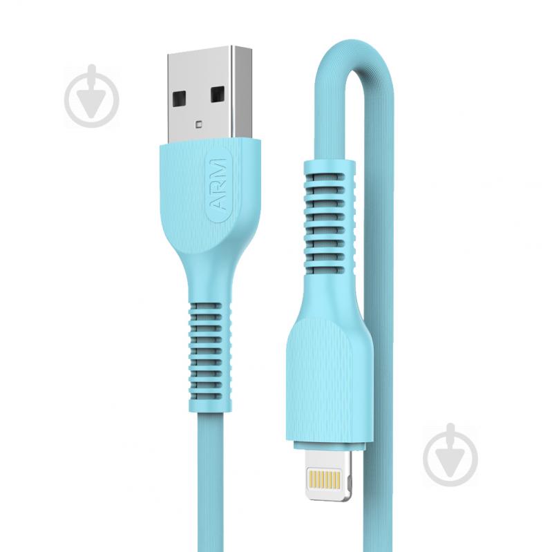 Кабель Armorstandart AR88 USB to Lightning 2,4A Blue синій (ARM60011) - фото 1