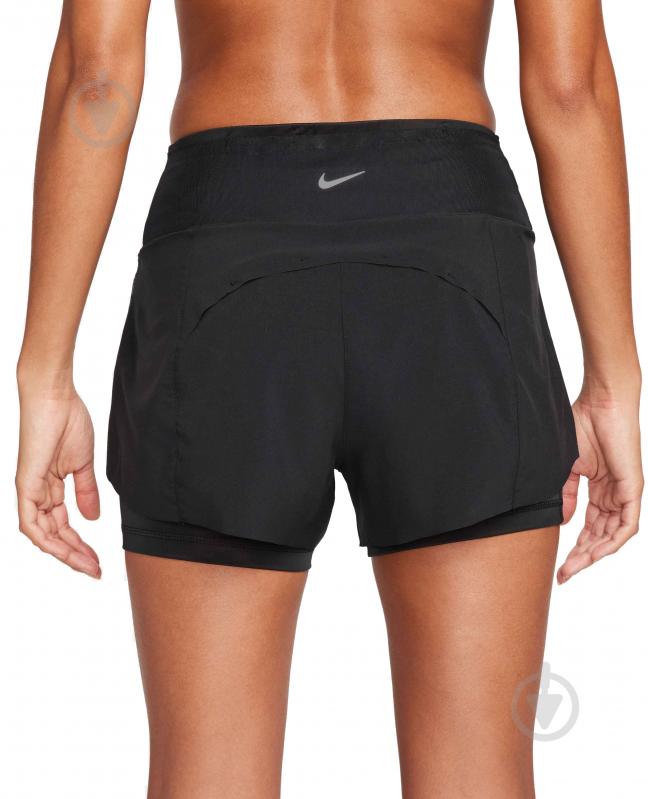 Шорти Nike W NK SWIFT DF MR 3IN 2N1 SHORT DX1029-010 р. XS чорний - фото 3