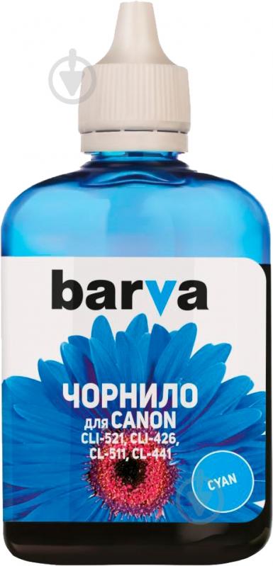 Чернила Barva CANON CLI-521/CL-511 90г (C521-286) cyan - фото 1 Чернила Barva CANON CLI-521/CL-511 90г (C521-286) cyan - фото 1