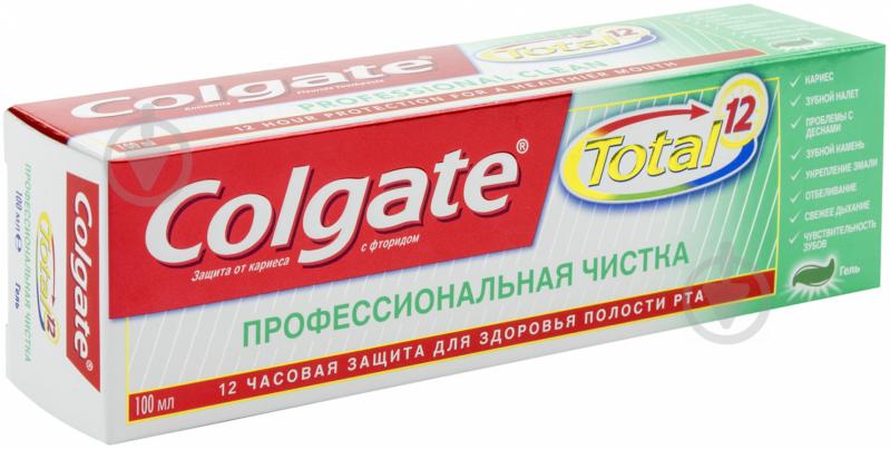 Зубная паста Colgate Total 12 Профессиональная чистка гель 100 мл - фото 2