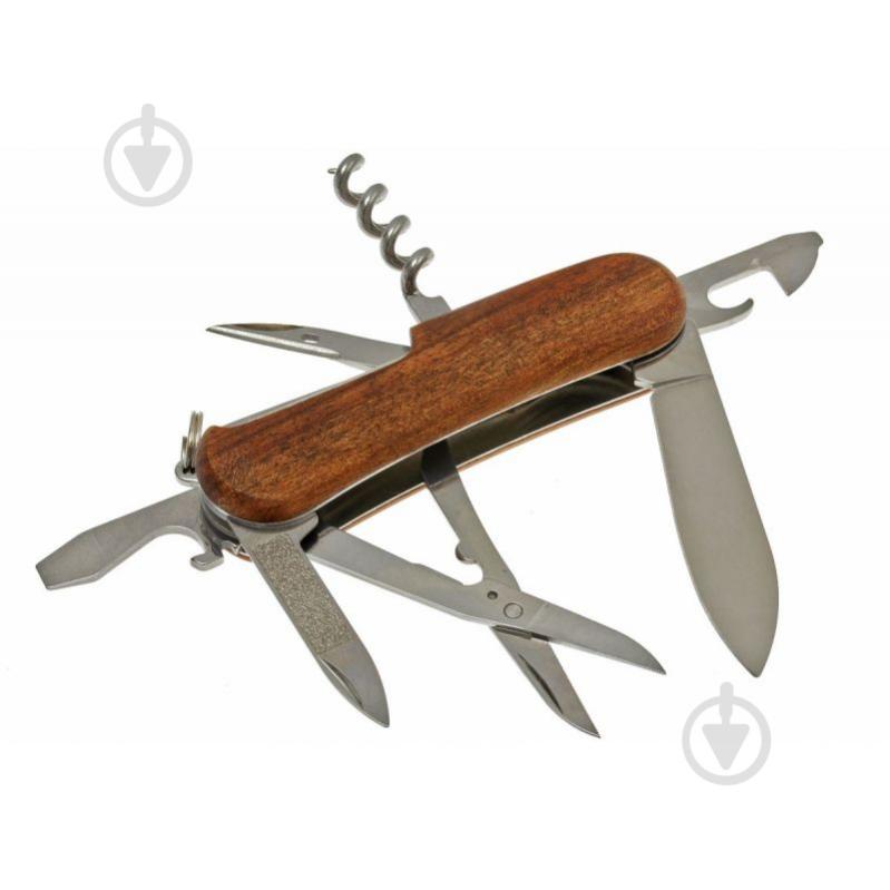 Ніж швейцарський Victorinox Delemont EvoWood 14 2.3901.63 - фото 6