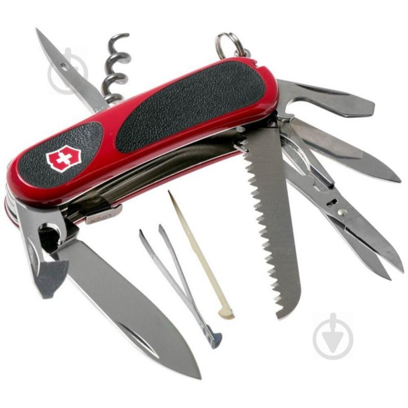 Нож швейцарский Victorinox Delemont EvoGrip S17 red/black 2.3913.SC - фото 5