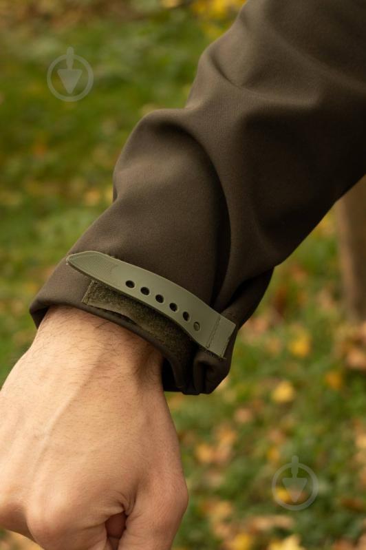 Куртка чоловіча демісезонна LOGOS-Tac тактична "Softshell" тепла, під шеврон 04-07-00-0012 р.4XL хакі - фото 6