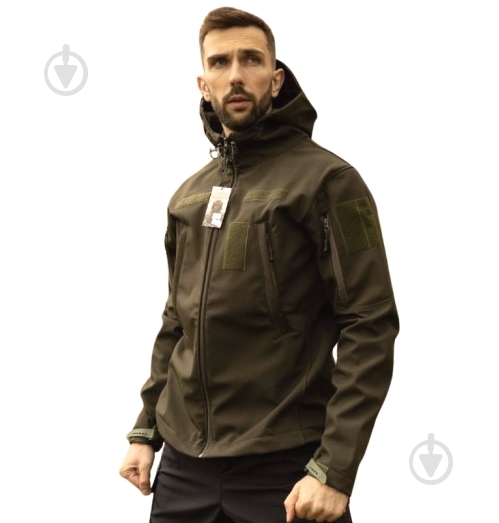 Куртка чоловіча демісезонна LOGOS-Tac тактична "Softshell" тепла, під шеврон 04-07-00-0012 р.4XL хакі - фото 1 Куртка чоловіча демісезонна LOGOS-Tac тактична "Softshell" тепла, під шеврон 04-07-00-0012 р.4XL хакі - фото 1