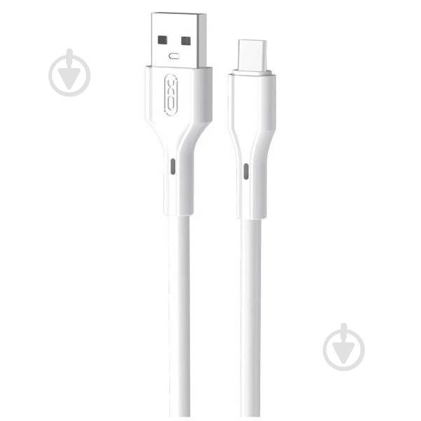 Кабель Xo NB230 Rock Series USB-A to Type-C 1 м белый (NB230_C_White) - фото 1