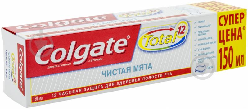 Зубна паста Colgate Total 12 Clean Mint 150 мл - фото 2